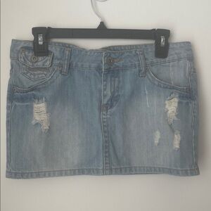 Blue Mini Pencil Skirt for Casual Night Out